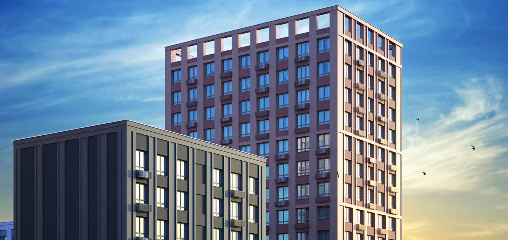 3-комнатные апартаменты 61 м2, 3-й этаж